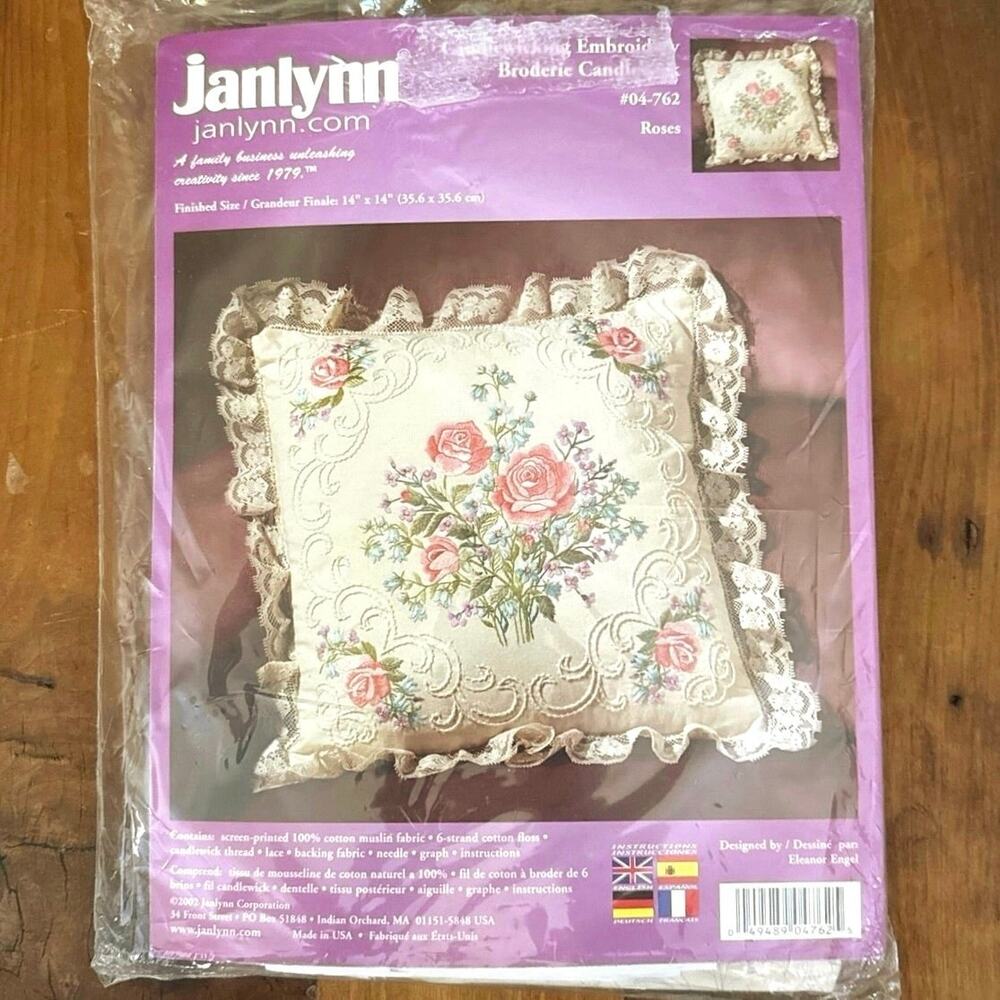 Janlynn Candlewicking Kit • “Roses” • 2002 • Sealed